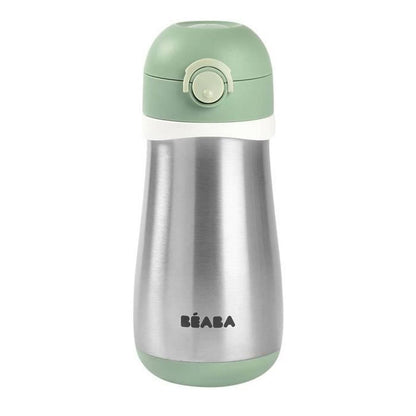 Béaba roostevabast terasest joogipudel lastele 2-ühes, 350 ml, Sage Green