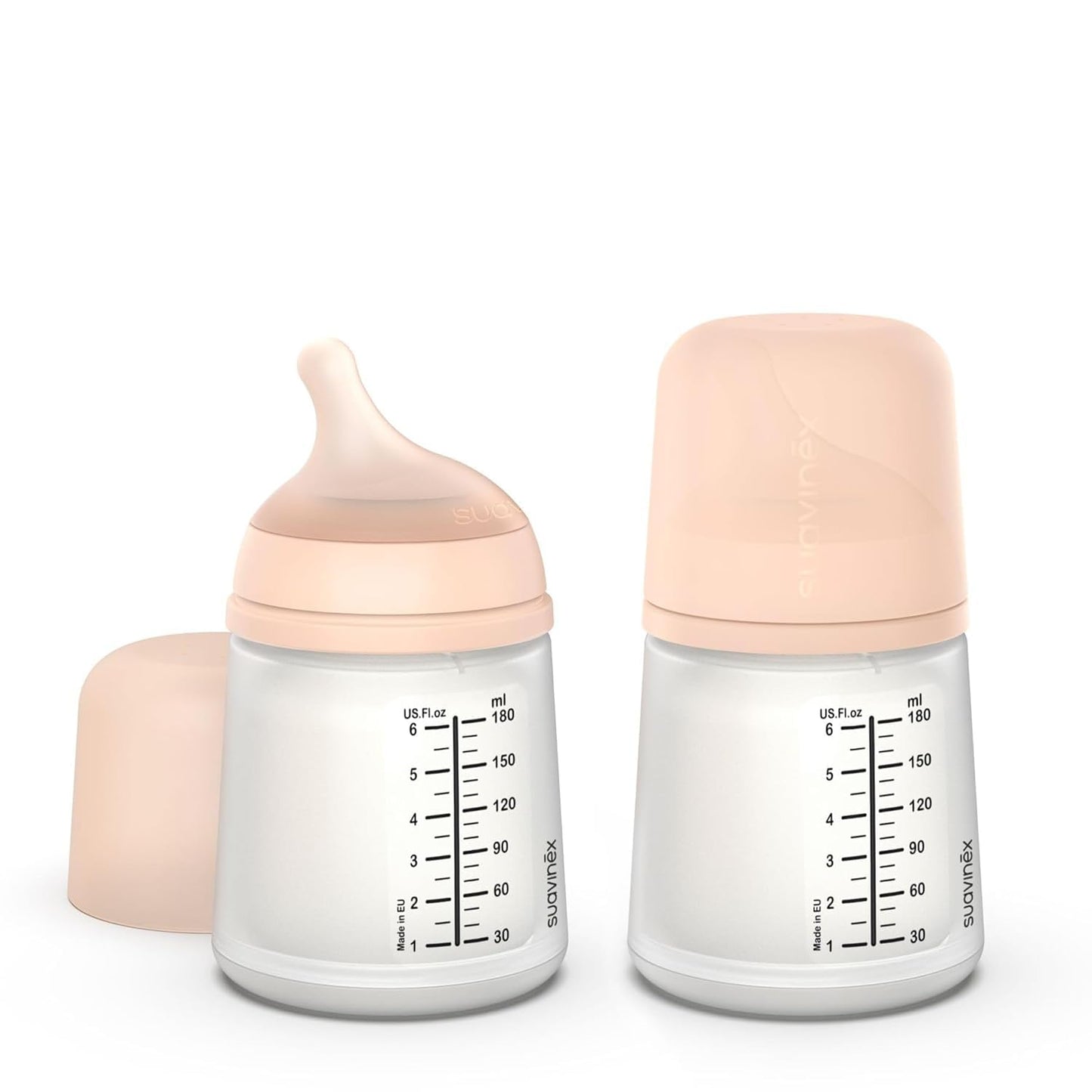 Suavinex Zero Zero lutipudel kooliku vähendamiseks 180 ml (2 tk), A-vool, hele