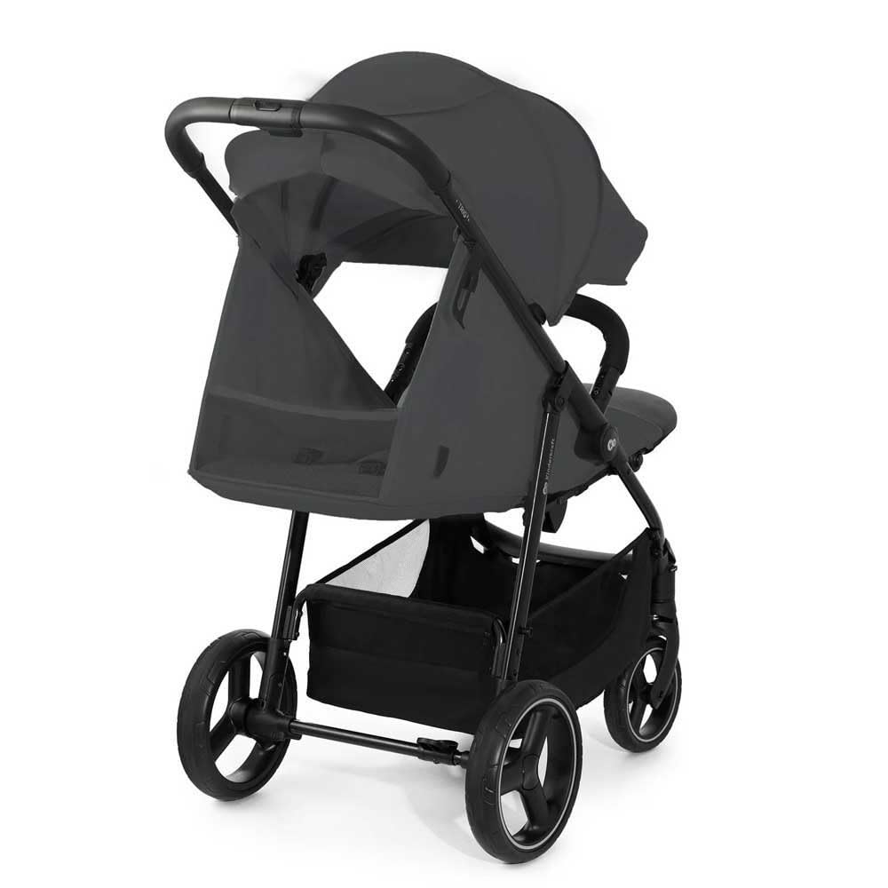Kinderkraft TRIG 3 kerge jalutuskäru sünnist kuni 25 kg, ühe käega kokkupandav, hall