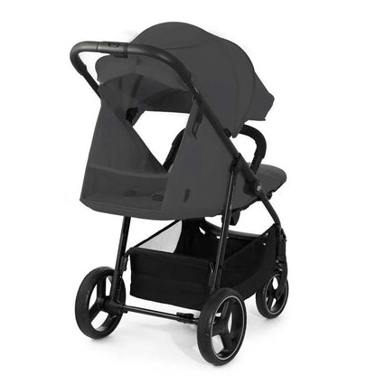 Kinderkraft TRIG 3 kerge jalutuskäru sünnist kuni 25 kg, ühe käega kokkupandav, hall