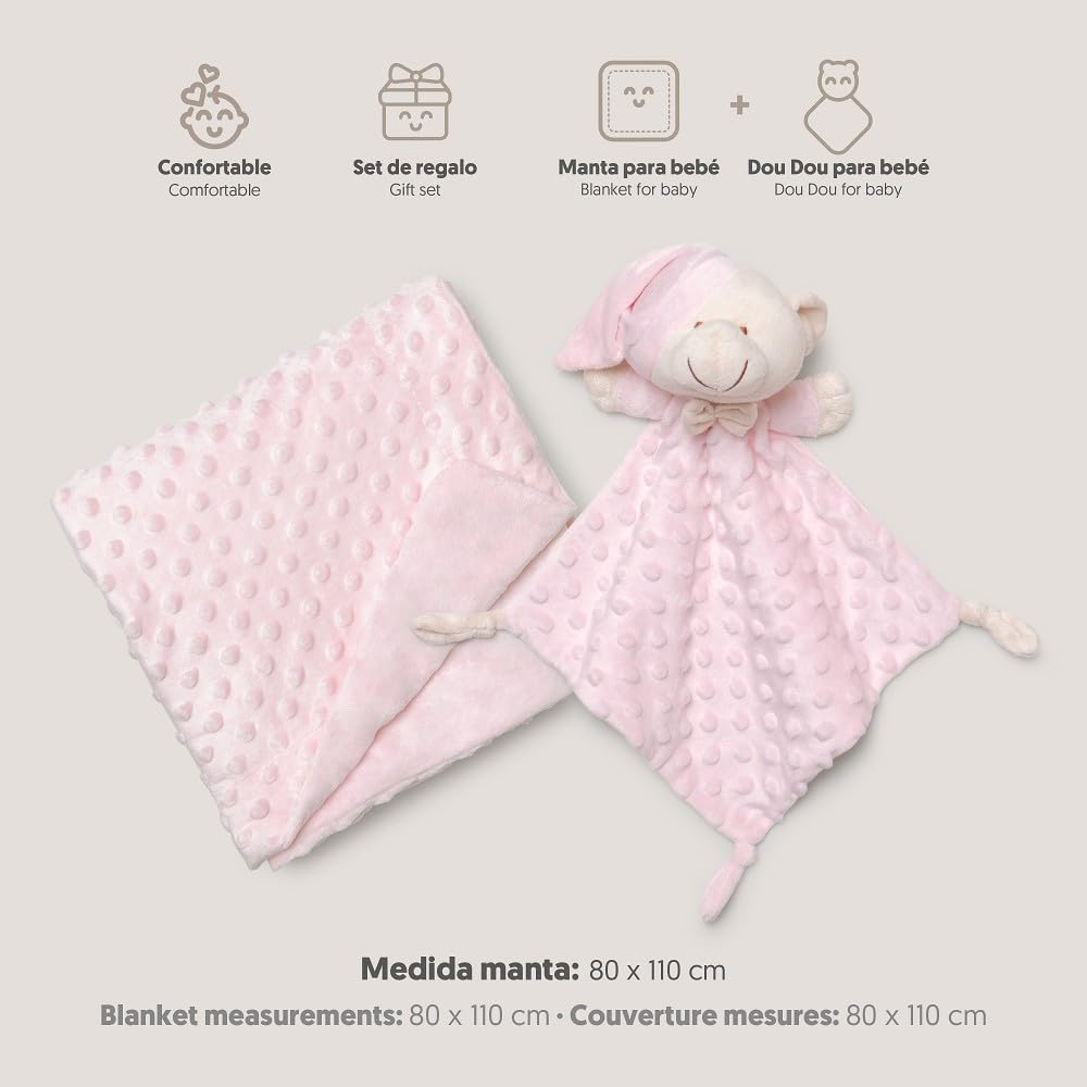 Interbaby beebiteki ja kaisuteki komplekt karuga, roosa