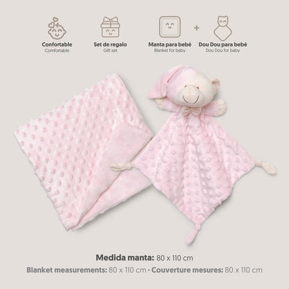 Interbaby beebiteki ja kaisuteki komplekt karuga, roosa