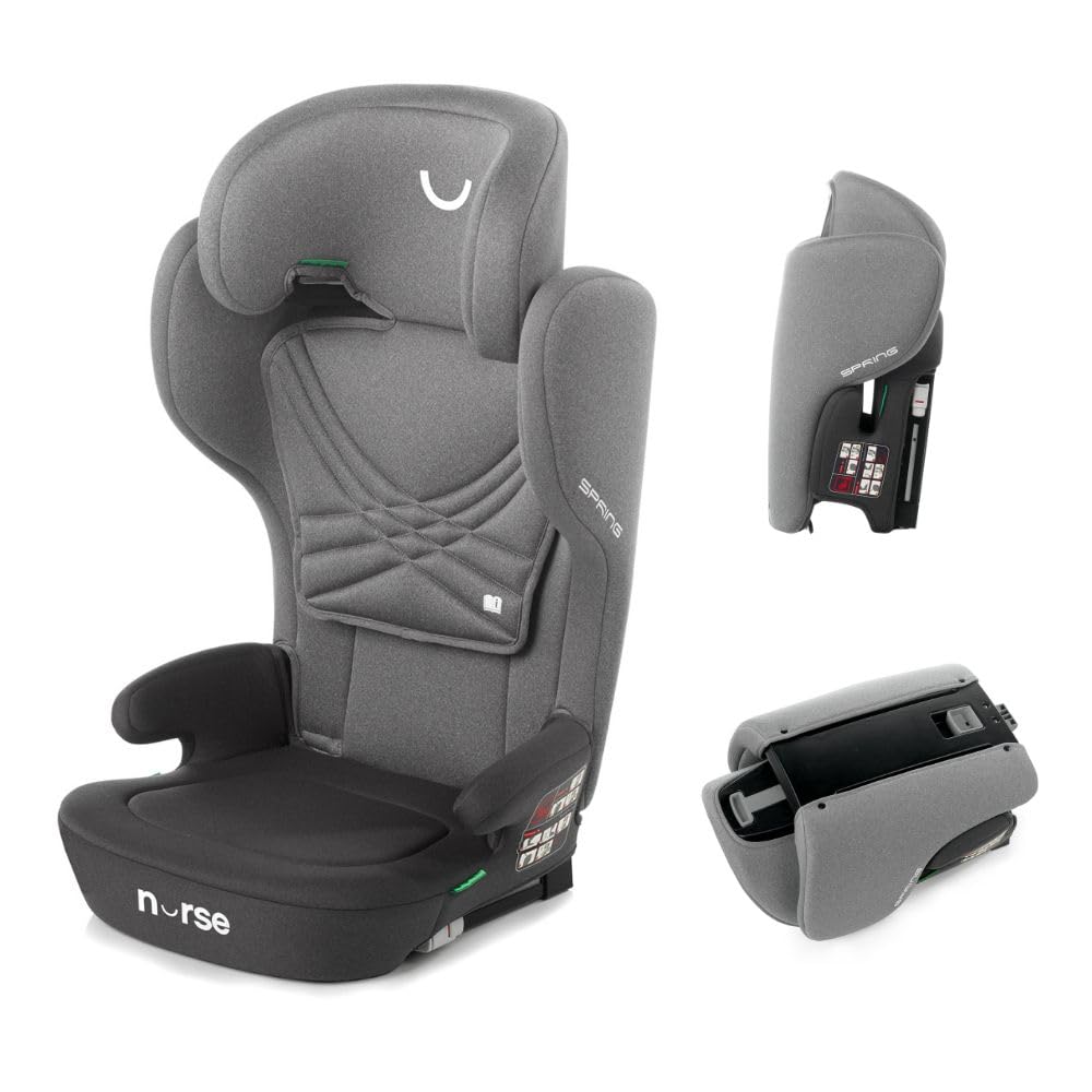 Nurse Spring turvatool i-Size 100-150 cm, kokkupandav, ISOFIX, hall