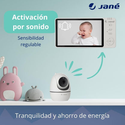 Jané Eye Pro Baby videomonitor pööratava kaamera ja 5" ekraaniga