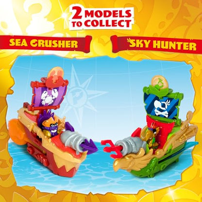 Piratix Adventure World „Sea Crusher“ krabi-kujuline piraadilaev, kapten Lobster ja aardejõuga (PPXSP114IN20)