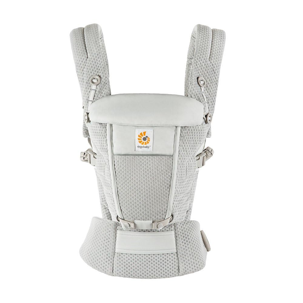Ergobaby Adapt beebikandekott, SoftFlex Mesh, 3 kandeasendit, Pearl Grey
