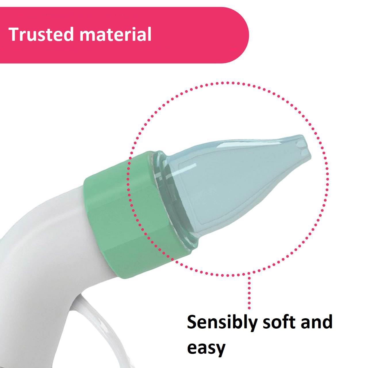 Chicco PhysioClean Soft and Easy ninaaspiraator, roheline
