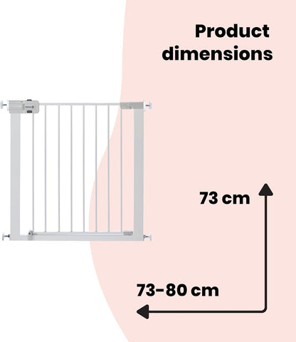 Safety 1st SecureTech turvavärav, 73–80 cm (laiendatav kuni 136 cm), valge
