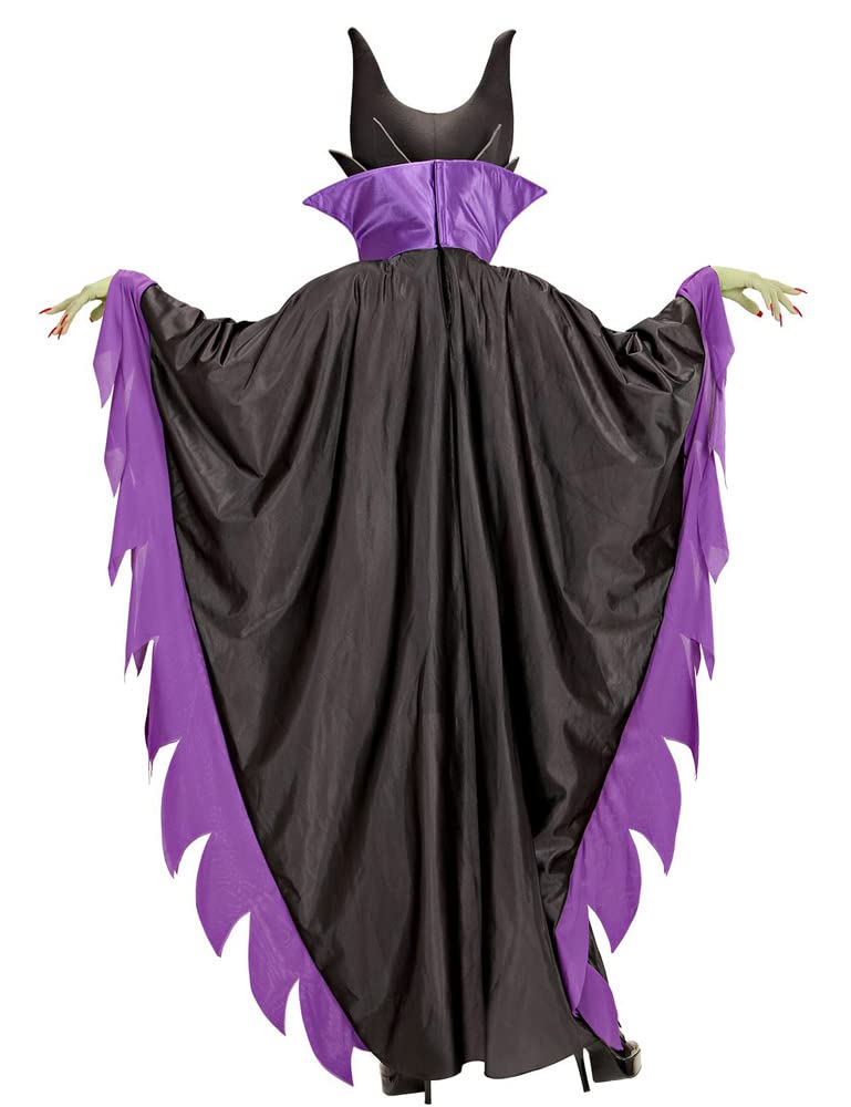 Maleficient kostüüm naistele, M-XL, kleit ja peakate