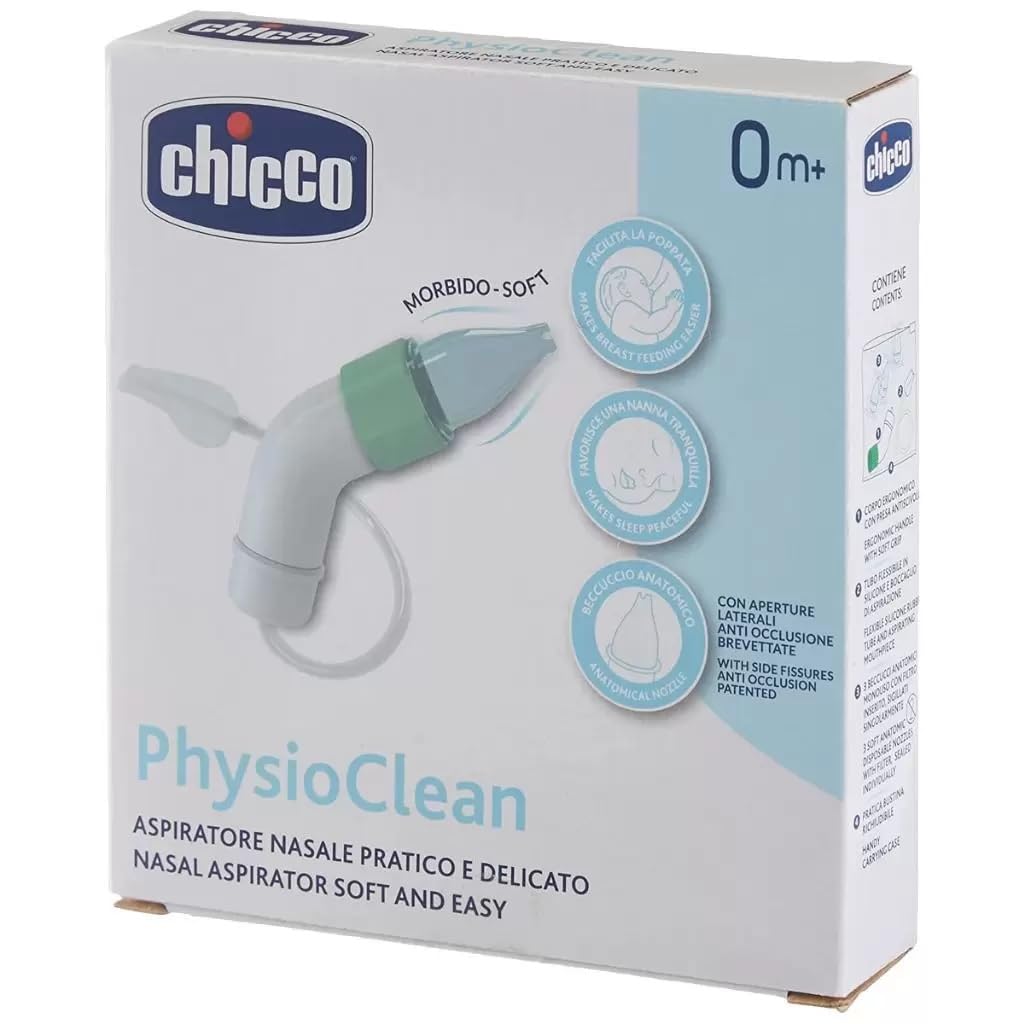 Chicco PhysioClean Soft and Easy ninaaspiraator, roheline