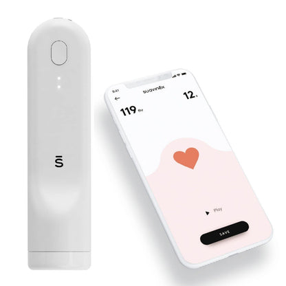 Suavinex SMART loote doppler. Bluetooth-ühendusega loote südamelöökide kuulaja ja salvestaja (valge)