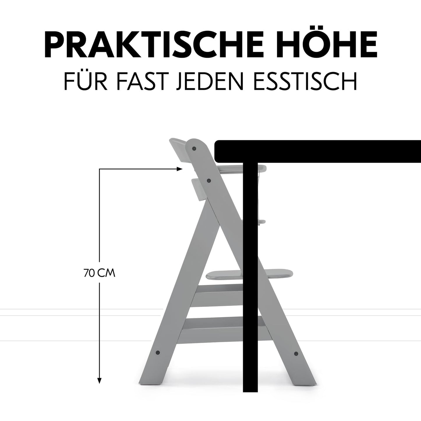 Hauck Alpha+ puidust söögitool (kuni 90 kg)