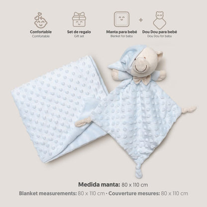 Interbaby beebiteki ja kaisuteki komplekt karuga, sinine