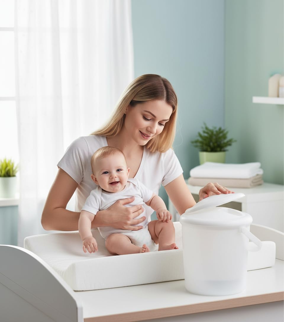 Rotho Babydesign Bella Bambina mähkmeämber 10 L, valge
