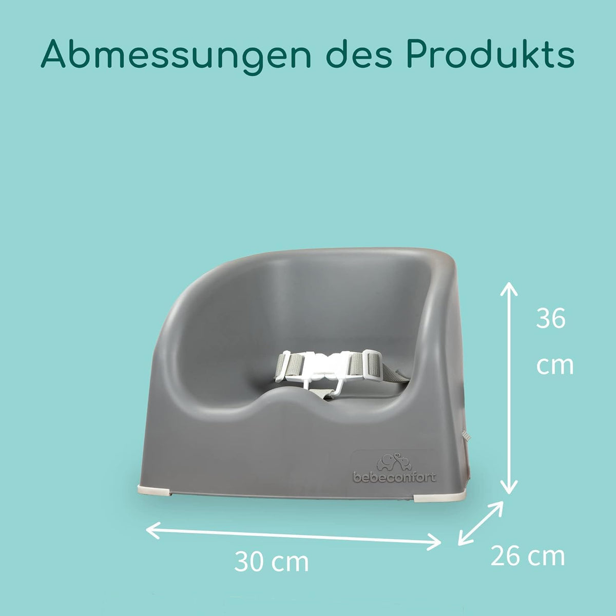 Bebeconfort Essential Booster istuinkoroke, Warm Grey, 6 kuukaudesta 3,5 vuoteen