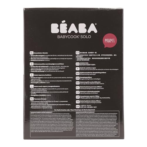 Béaba Babycook Solo 4-ühes blender-auruti – 1100 ml, must
