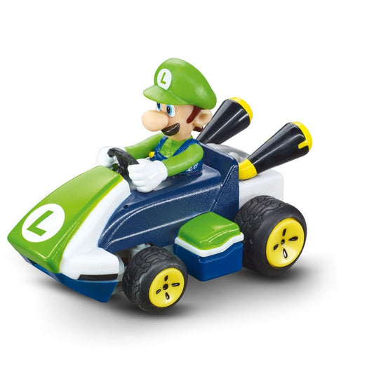 Carrera Mario Kart Mini RC Luigi puldiauto, 1:50 skaalas