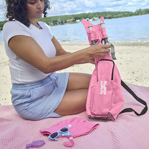 Bright Starts Pop ’N Sit kaasaskantav tool, roosa (6 kuud–3 a)