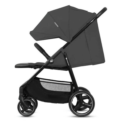 Kinderkraft TRIG 3 kerge jalutuskäru sünnist kuni 25 kg, ühe käega kokkupandav, hall