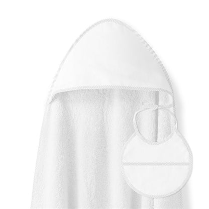 Interbaby kapuutsiga saunalina ja beebipõll, 100 × 100 cm, valge, 100% puuvill