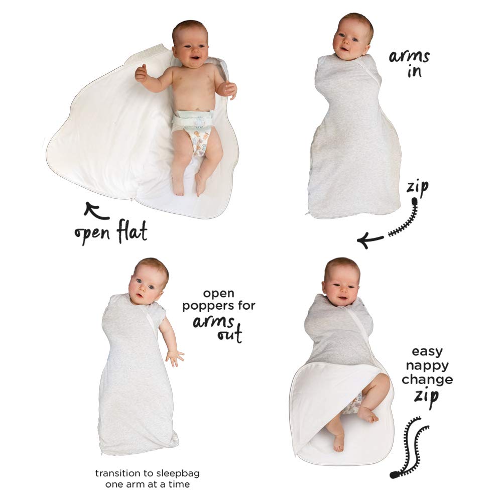 Tommee Tippee Grobag Snuggle beebi magamiskott 0–4 kuud, 2.5 TOG, roosa