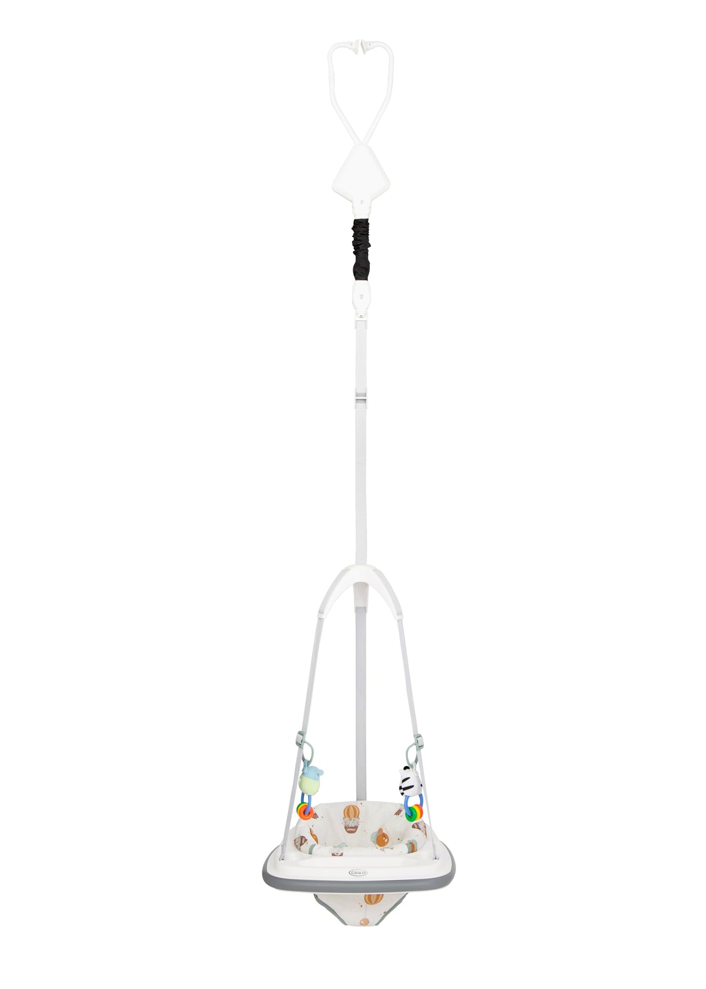 Graco Bumper Jumper™ hüppekiik uksele mänguasjadega, kuni 12 kg, värviline