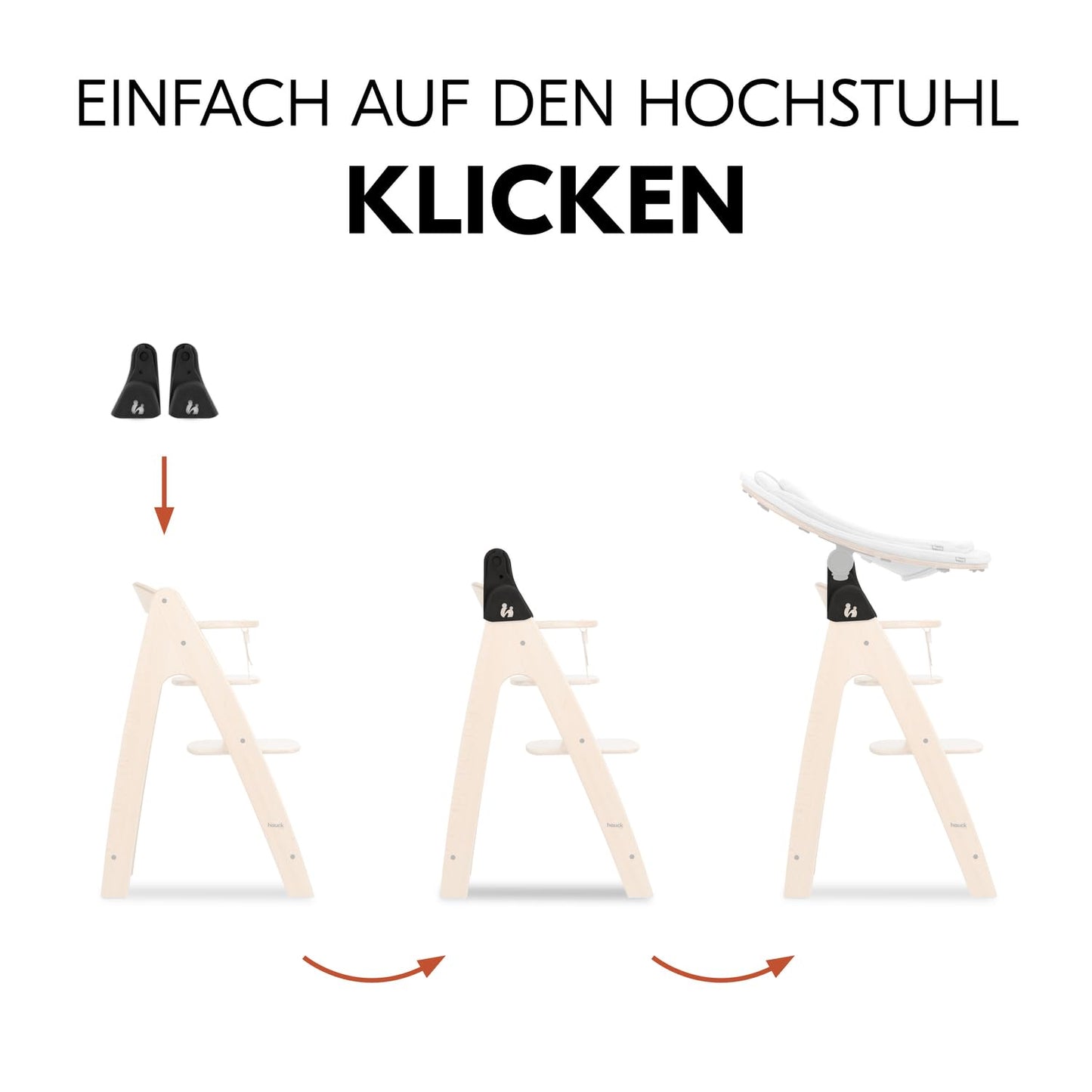 hauck adapter Arketa söögitoolile ja Highchair Bouncer Eco beebikiigele