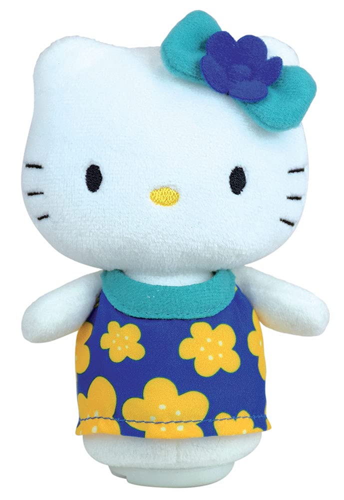 Jemini Hello Kitty pehme mänguasi Bluetooth-kõlariga, u 11 cm (roosa või sinine kleit)