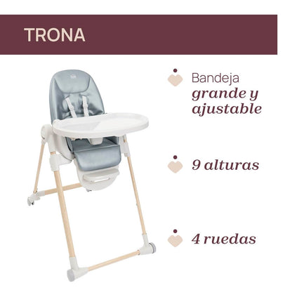 Chicco Polly Armonia multifunktsionaalne söögitool ja lamamistool 0–40 kg, reguleeritav, roheline