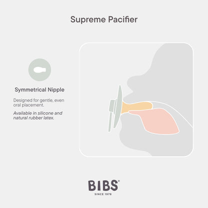 Bibs Supreme tutti 6-18 kuukautta 2 kpl Vanilla/Dark Oak