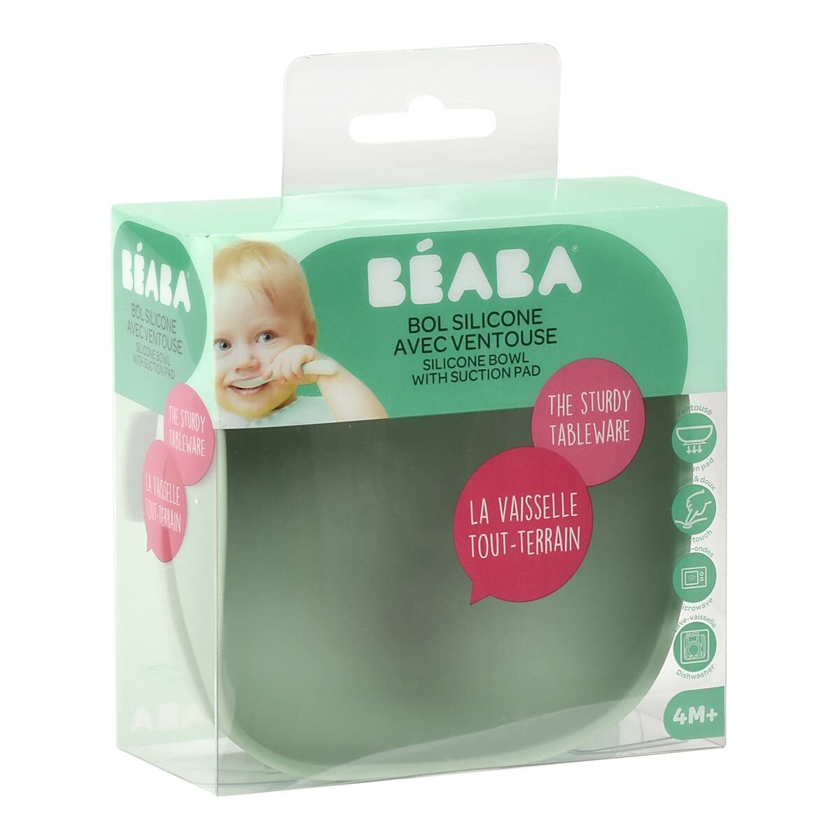 Béaba laste kauss iminapaga, 100% silikoon, salveiroheline, mudel 913547