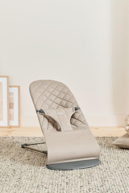 BabyBjörn Bliss lamamistool, Woven kangas, Sand Grey