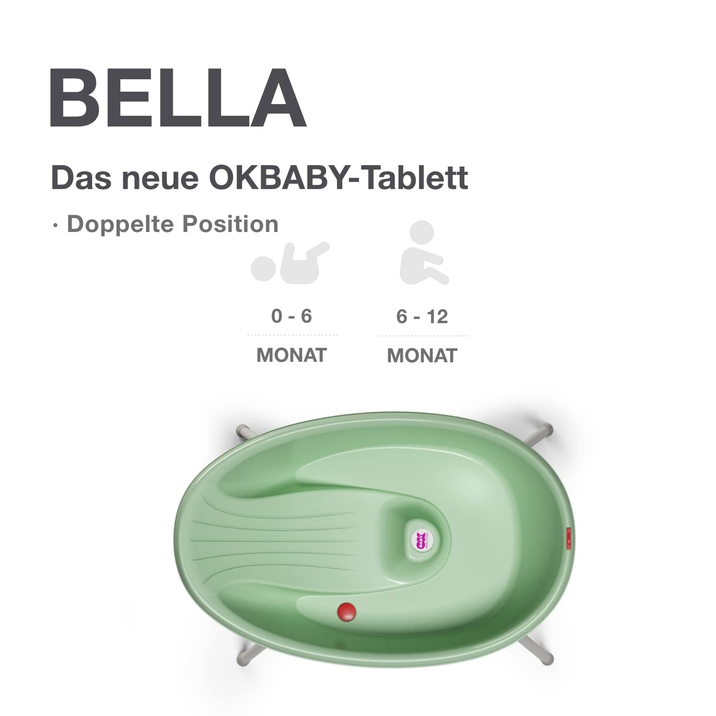 OKBABY Bella Kit vann koos alusega, roheline, 0–12 kuud, mudel 39251200