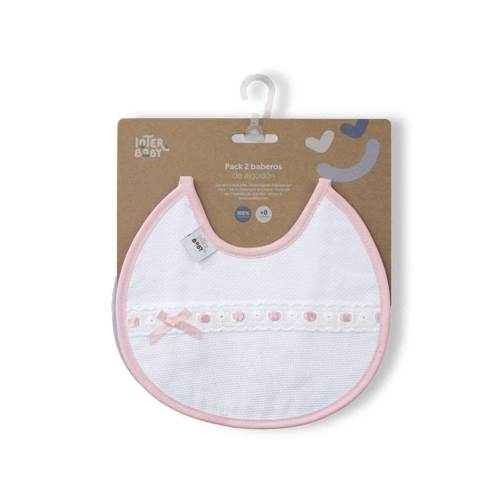 Interbaby 2-osaline ümmargune põll, roosa/hall