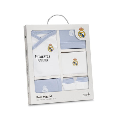 Interbaby Real Madrid 5-osainen vauvasetti 0-12 kuukautta, sininen, RMSET010-01