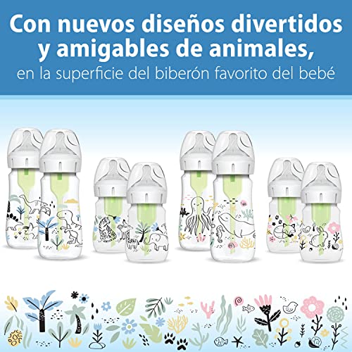 Dr. Brown’s Options+ laia suuga lutipudelid koolikute leevendamiseks, 270 ml, 2 tk (Dinosaurused)