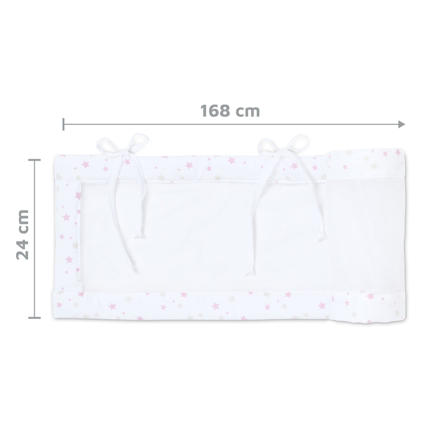 babybay voodipehmendus mudelitele Maxi, Boxspring, Comfort ja Comfort Plus, valge Sand/Berry