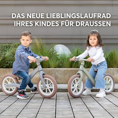 KikkaBoo LANSER jooksuratas 12", ülikerge, reguleeritava istmega, beež (3–6 a)