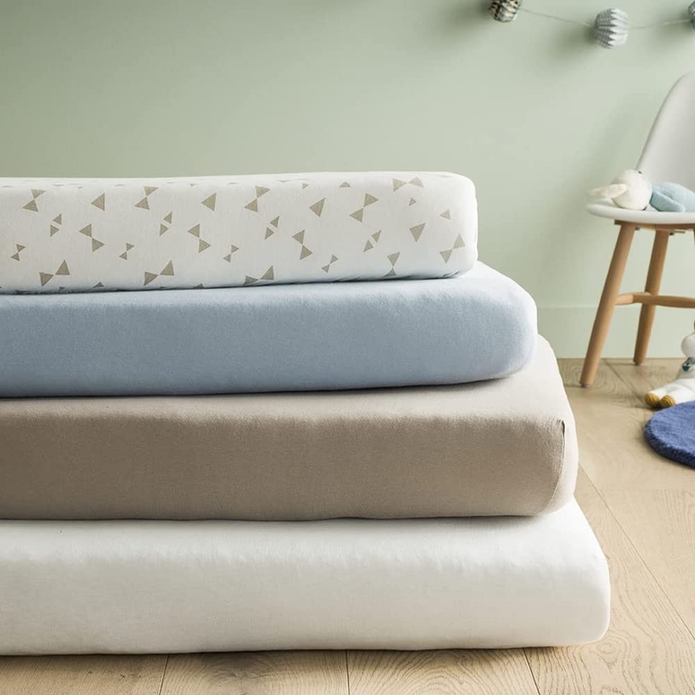 Babycalin kummiga voodilina komplekt 70×140 cm, 2 tk, valge (OEKO-TEX)