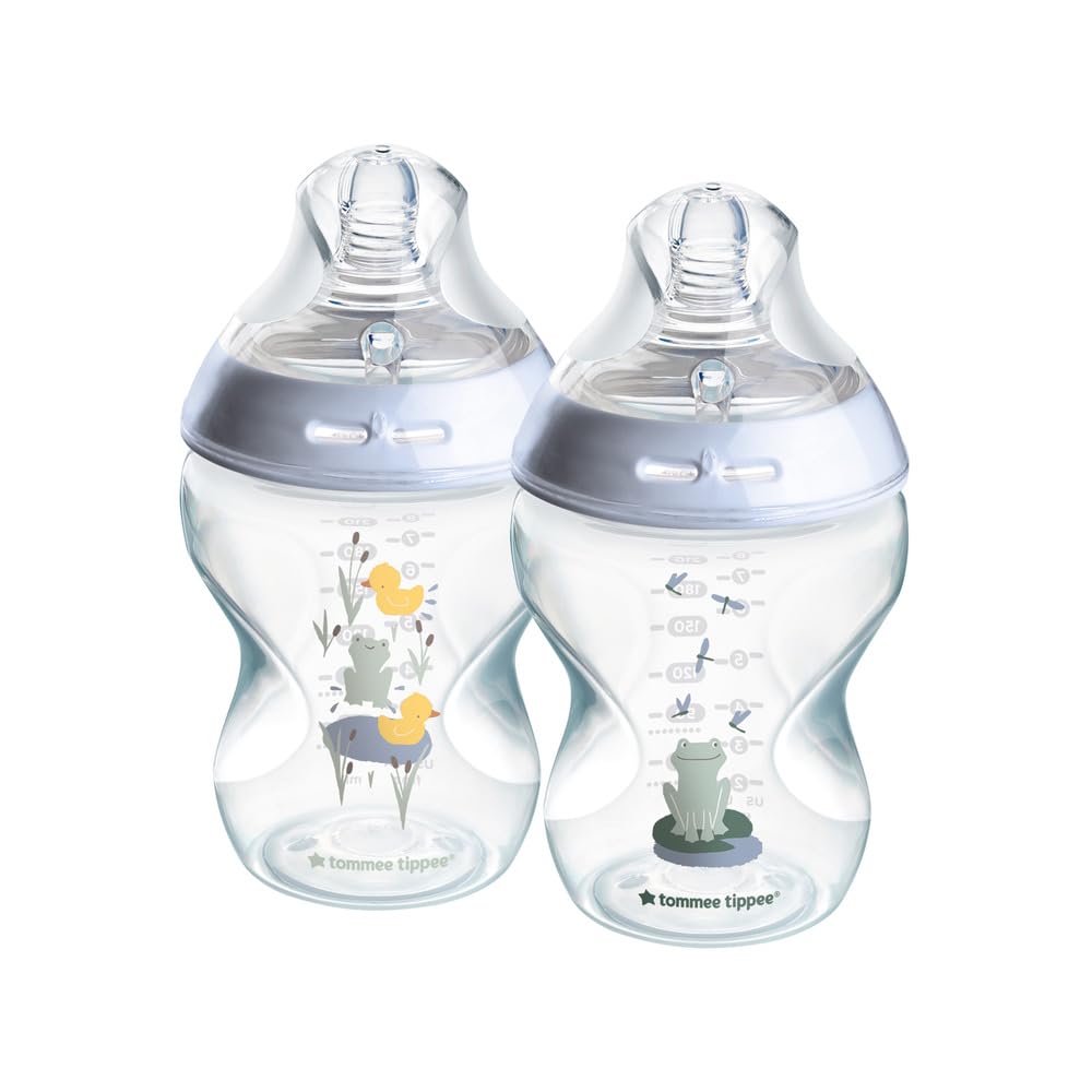 Tommee Tippee Natural Start Anti-Kolik lutipudel 260 ml, 2 tk, sinine, alates 1 kuu