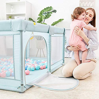 Star Ibaby Oxford XL -leikkikehä erittäin pehmeällä leikkimatolla, 125 × 125 cm, harmaa (Soft Grey)