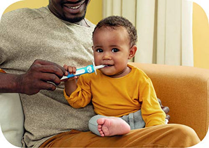 MAM Learn to Brush hambaharjakomplekt beebile (5+ kuud), sinine