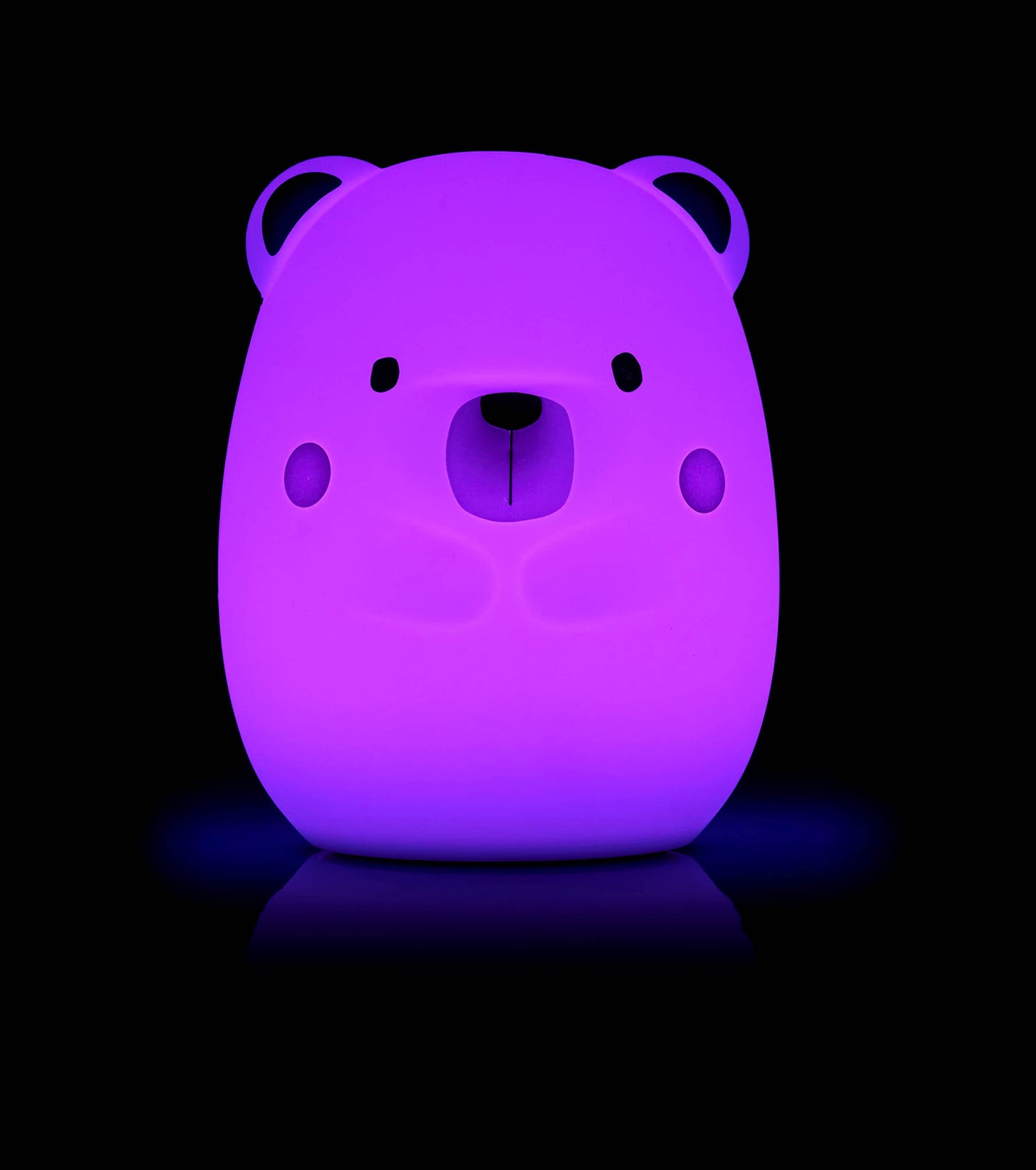 Jané Yum Bear Big silikoonist öölamp, 9 värvitooni ja valgustusrežiimiga