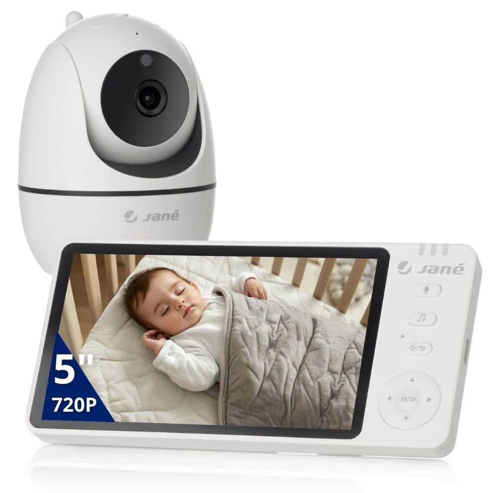 Jané Eye Pro Baby videomonitor pööratava kaamera ja 5" ekraaniga