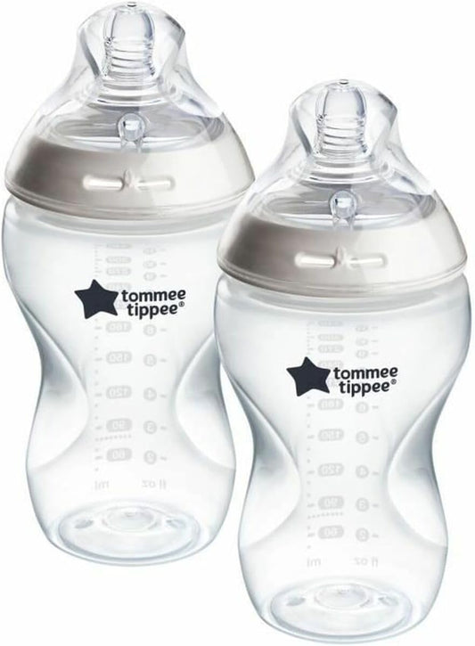 Tommee Tippee Natural Start lutipudelid koolikuvastase ventiiliga, 340 ml (2 tk)