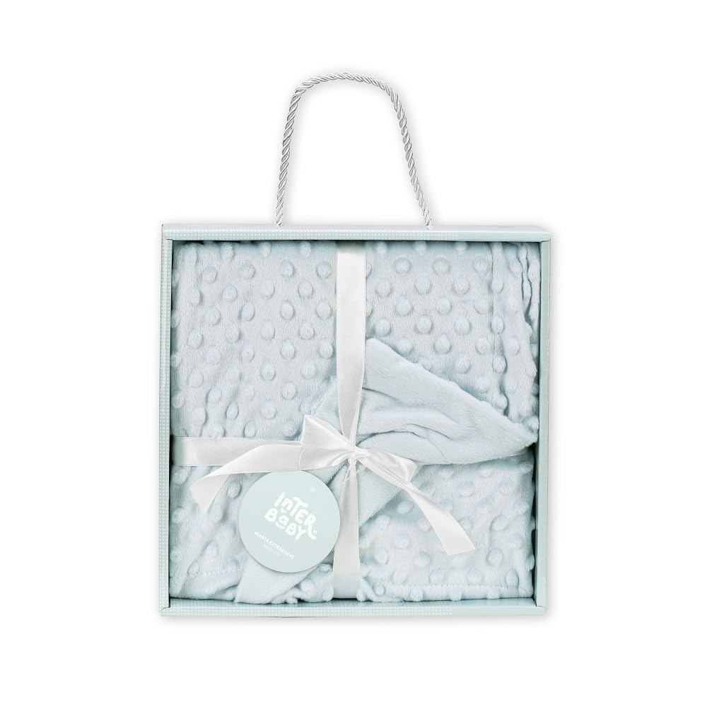Interbaby Bubbles beebitekk 80 × 110 cm, helesinine