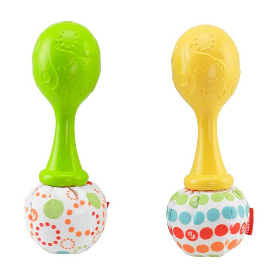 Fisher-Price Rattle ’n Rock marakad, 2-osaline kõristikomplekt beebile (3+ kuud)