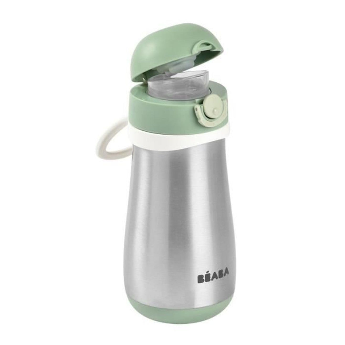 Béaba roostevabast terasest joogipudel lastele 2-ühes, 350 ml, Sage Green