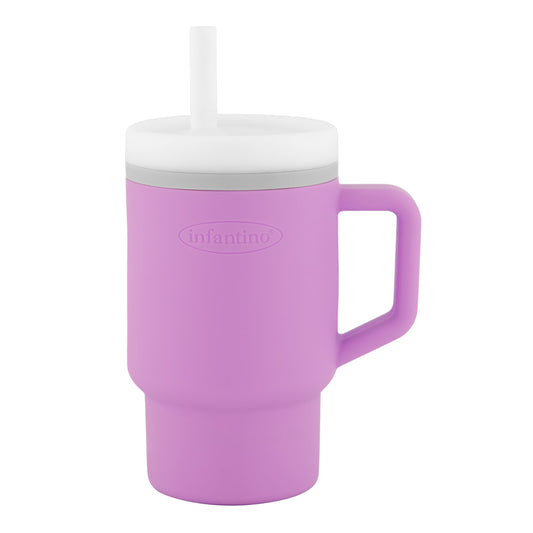 INFANTINO My 1st Tumbler minimuki 255 ml, syreeninlila, nokalla