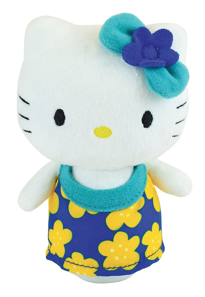 Jemini Hello Kitty pehme mänguasi Bluetooth-kõlariga, u 11 cm (roosa või sinine kleit)